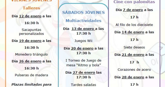CARTEL-PROGRAMA DE ACTIVIDADES ENERO 2018