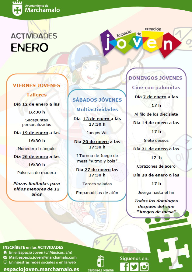 CARTEL-PROGRAMA DE ACTIVIDADES ENERO 2018