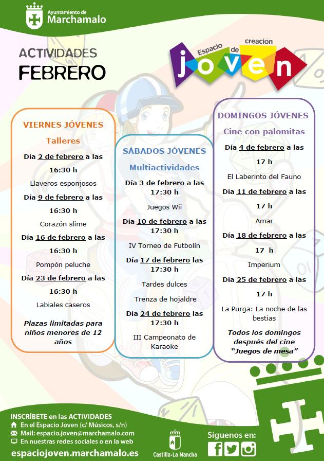 CARTEL-PROGRAMA FEBRERO 2018 MARCHAMALO