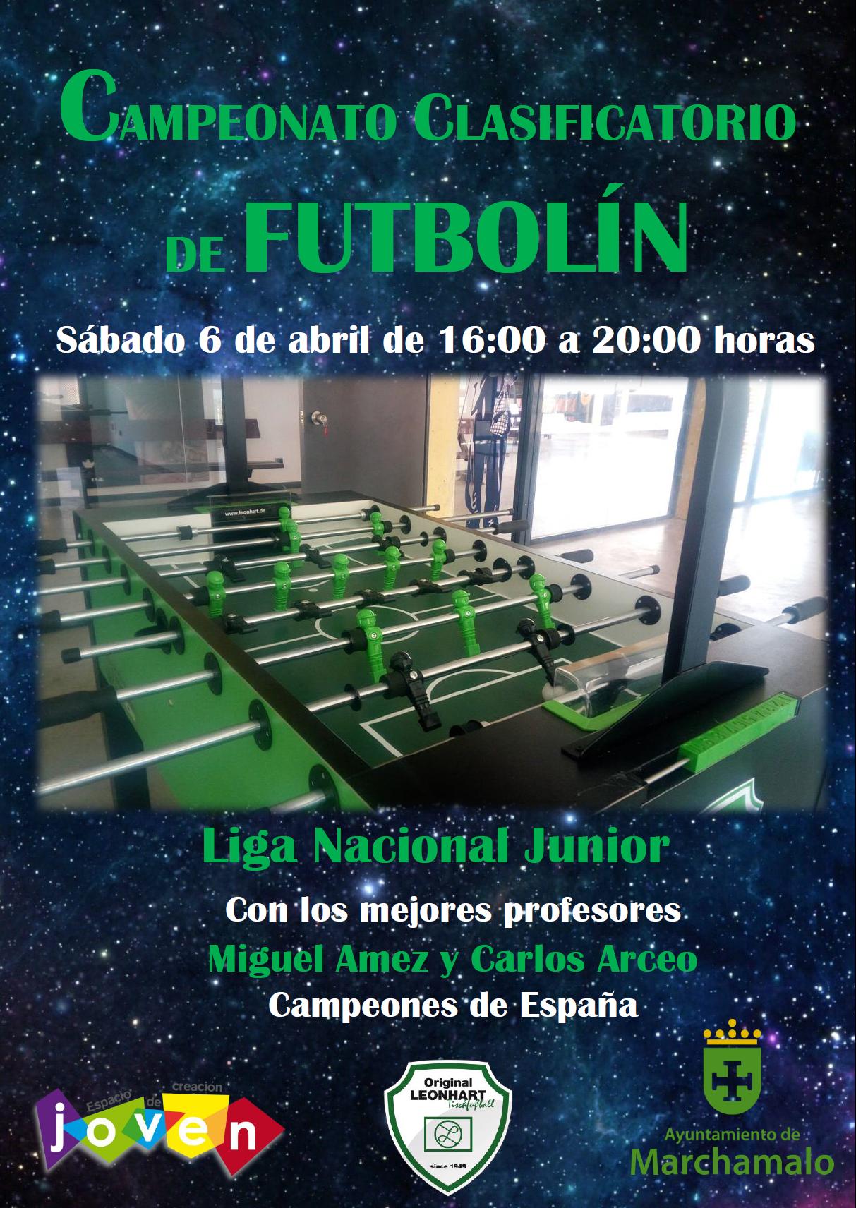Cartel Campeonato Clasificatorio Futbolín.