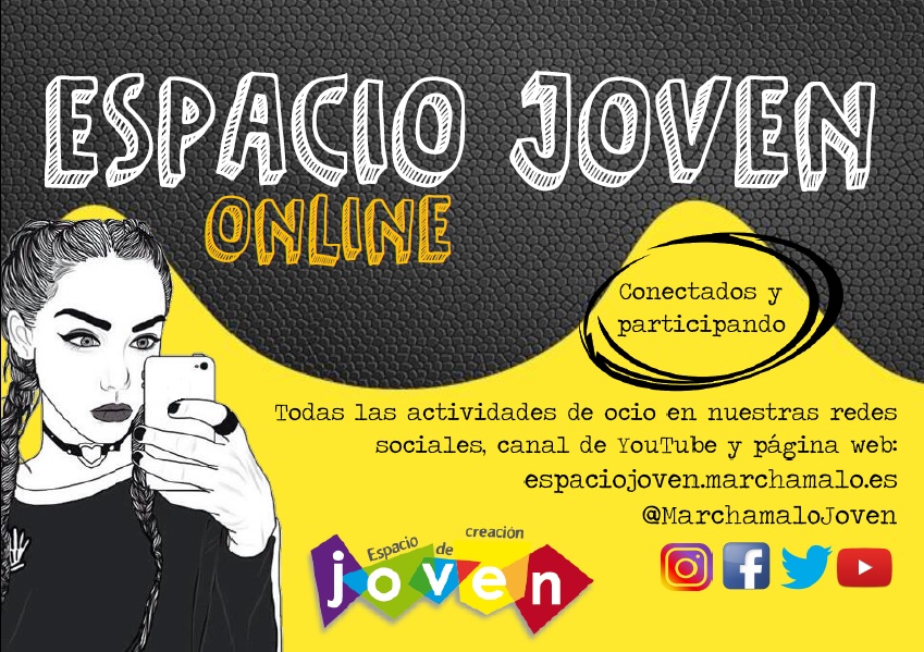 CARTEL IMAGEN TITULO ESPACIO JOVEN ONLINE