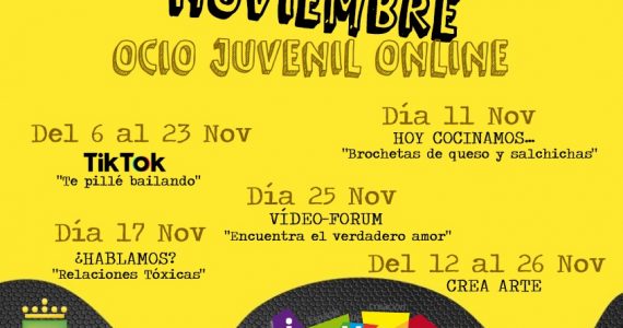 CARTEL NOVIEMBRE ACTIVIDADES ONLINE