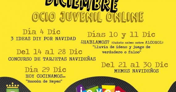 CARTEL PROGRAMA OCIO ONLINE DIC FOTO