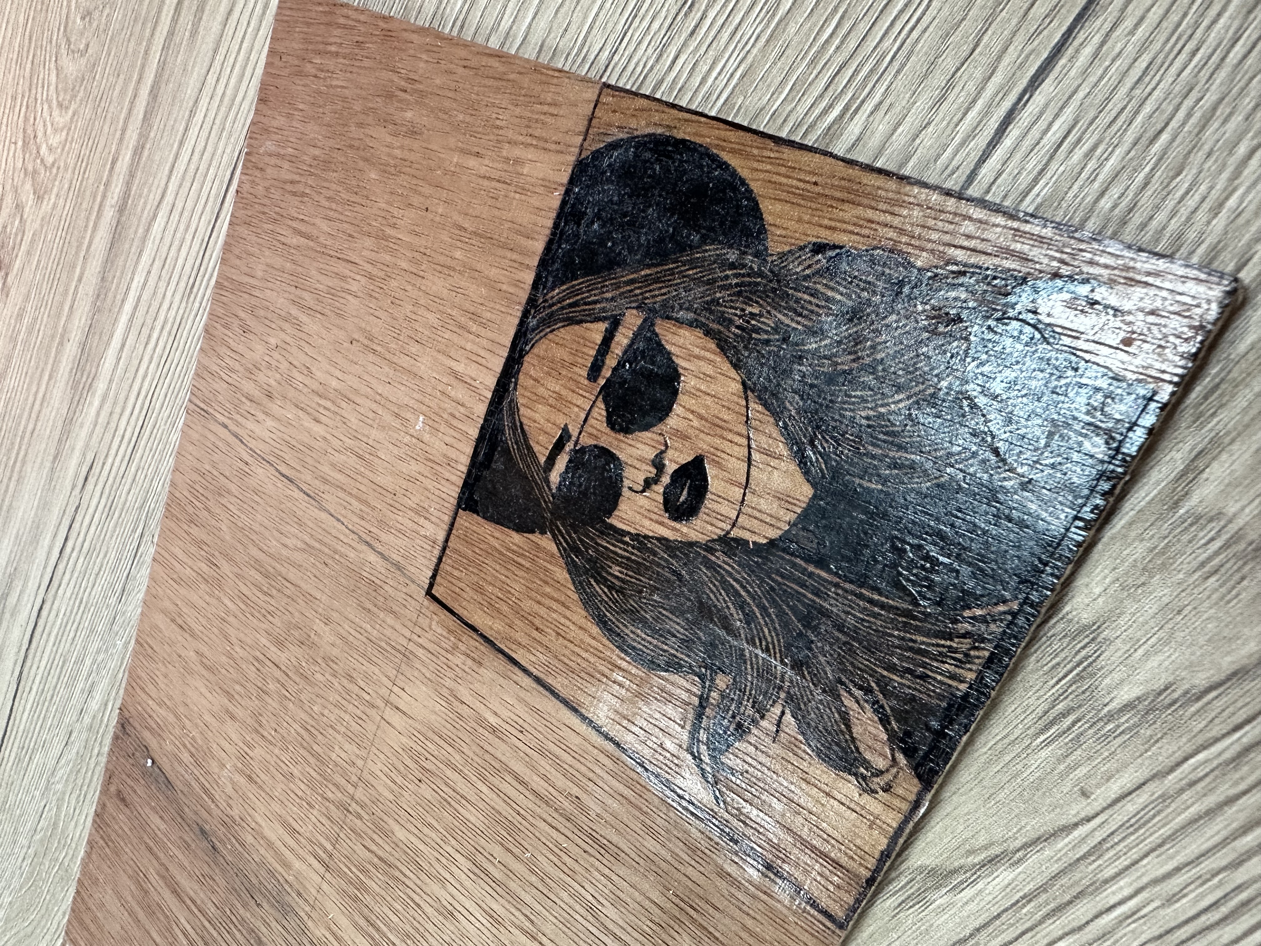 Transferencia en madera