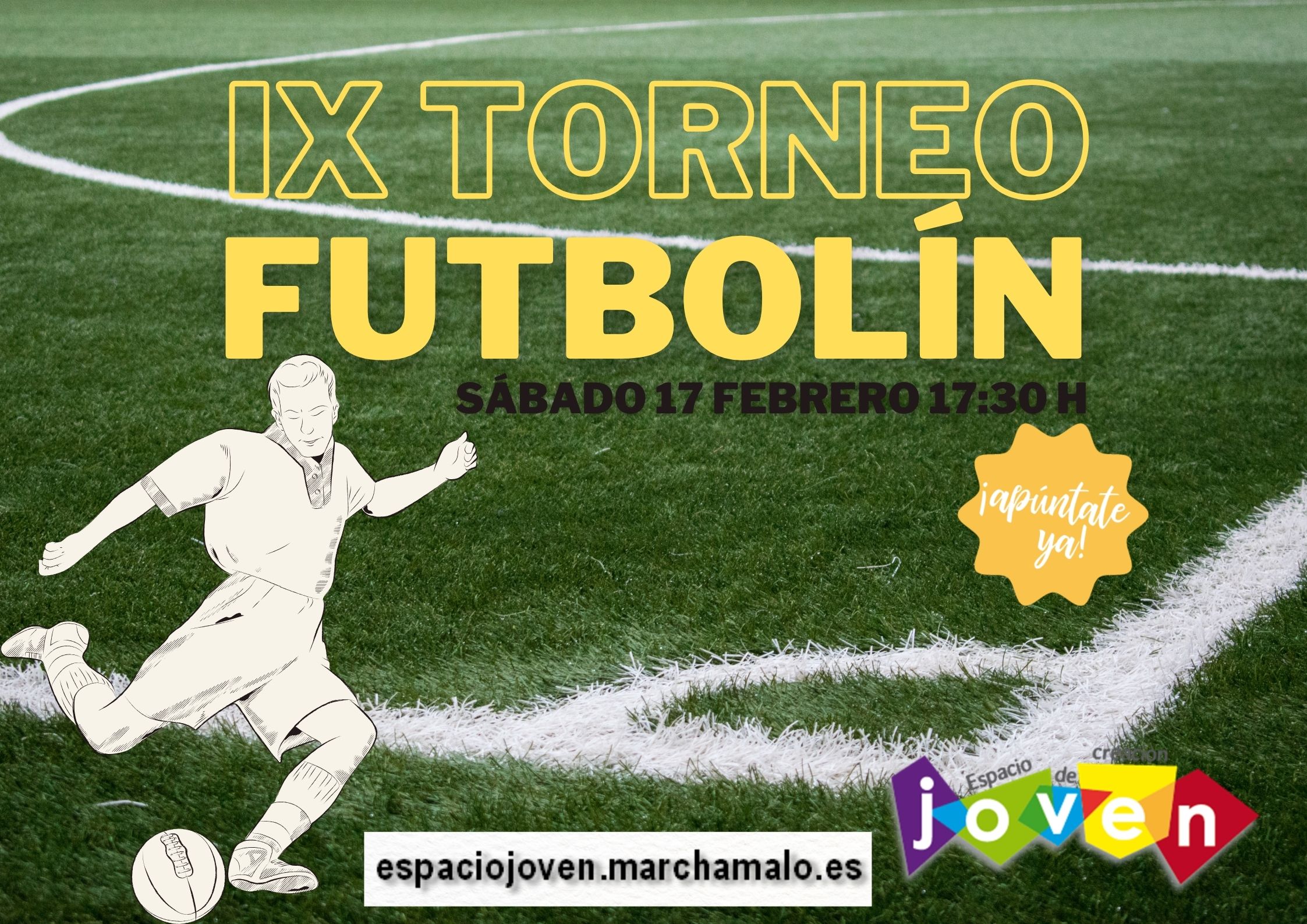 Cartel IX Concurso Futbolín
