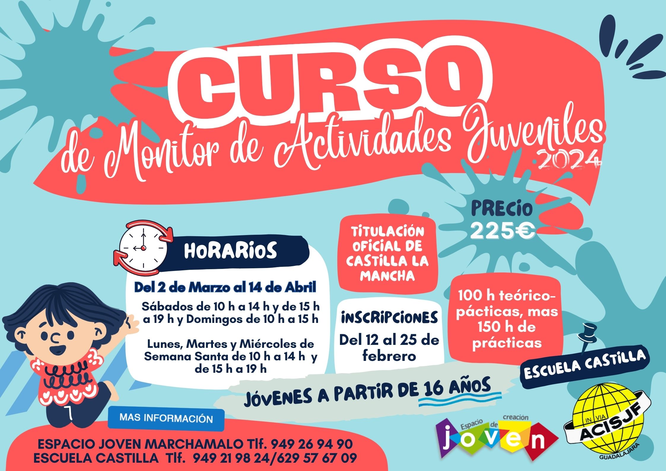 CARTEL CURSO ACTIVIDADES JUVENILES 2024 MODIFICADO