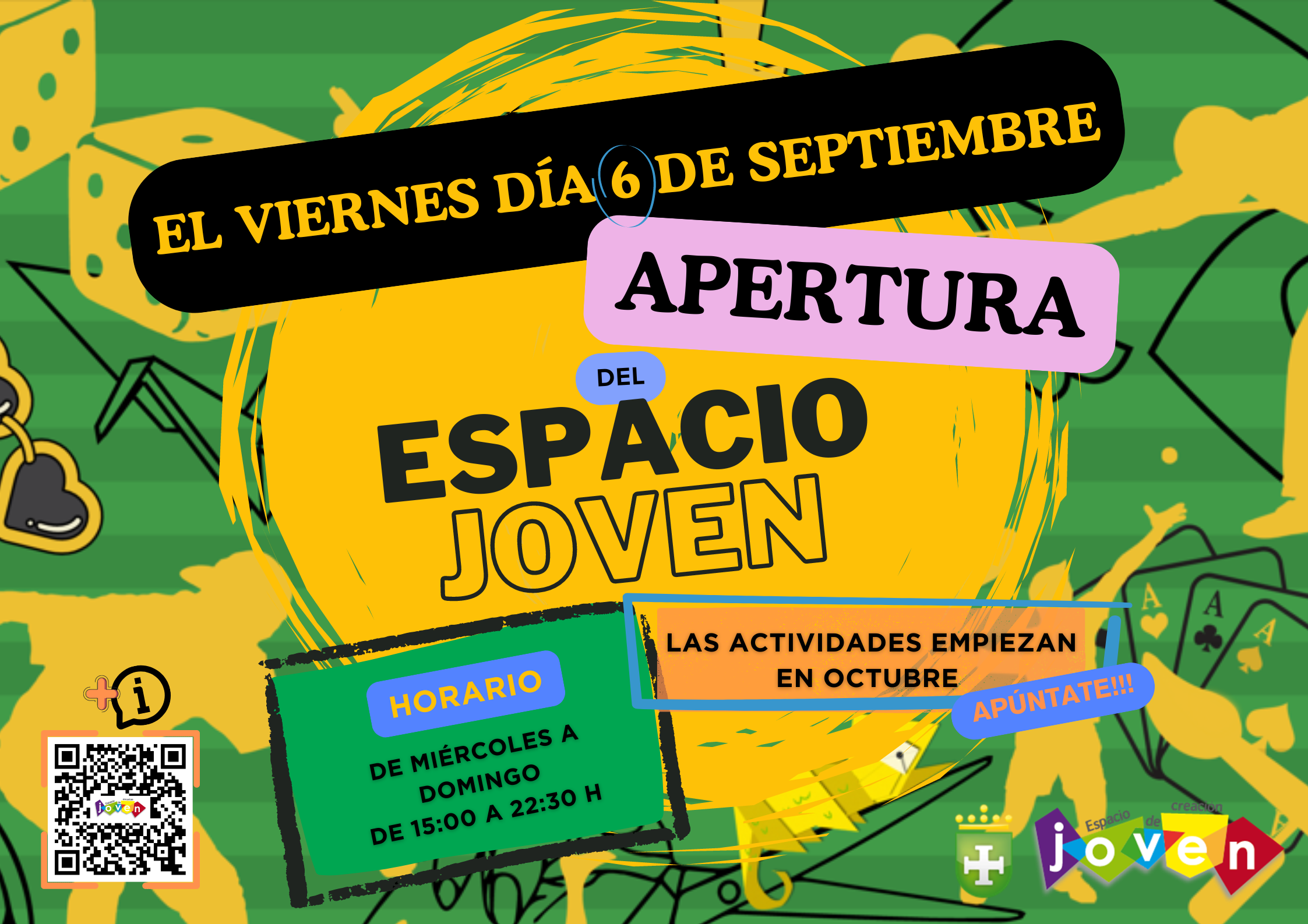 Cartel apertura Espacio Joven septiembre 2024