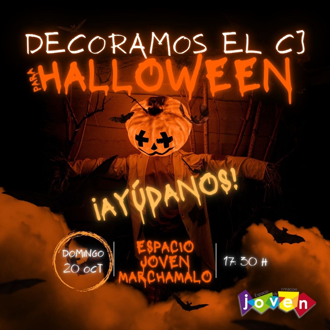 Cartel Decoramos el CJ por Halloween