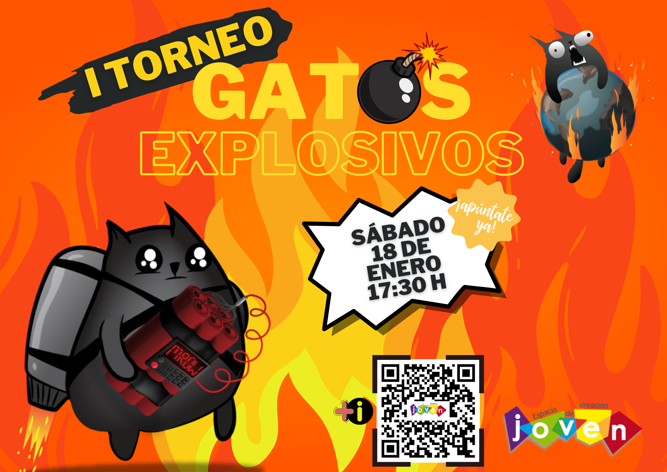 Cartel Torneo Gatos Explosivos