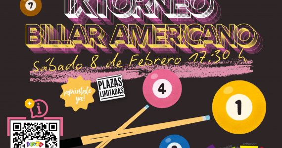 Cartel IX Torneo Billar Americano