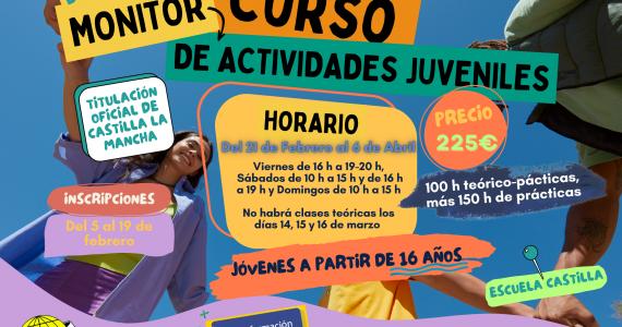 Cartel Curso de Monitor de Actividades Juveniles 2025 CJ Marchamalo