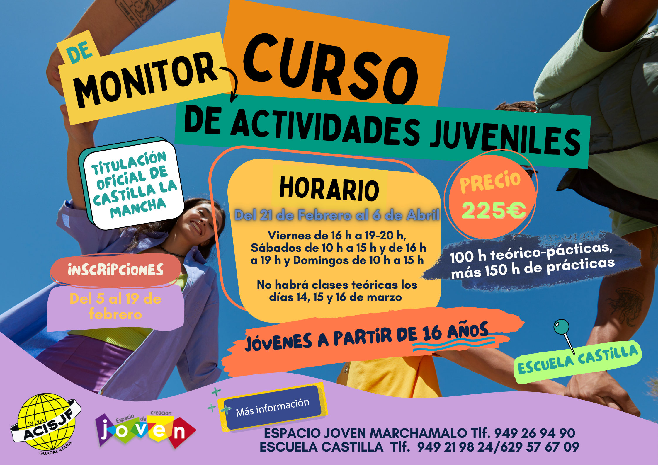 Cartel Curso de Monitor de Actividades Juveniles 2025 CJ Marchamalo