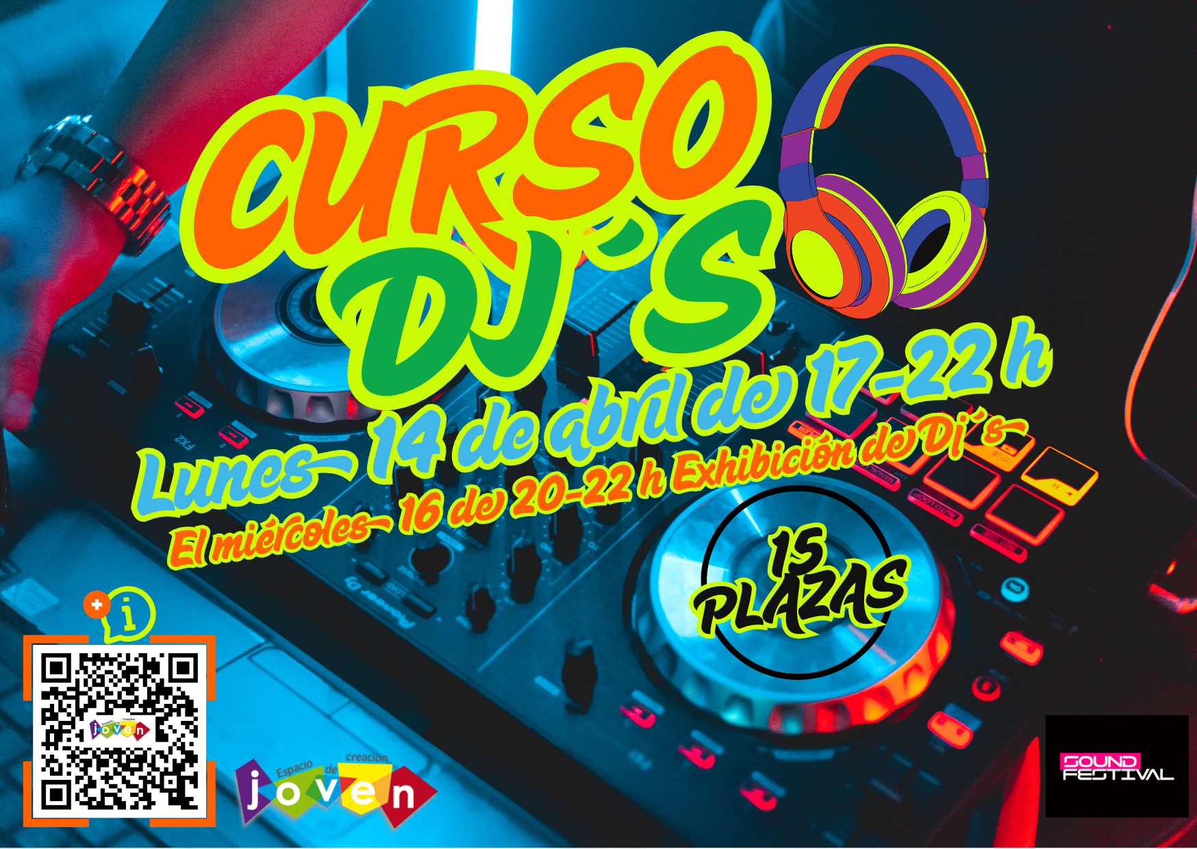 Cartel Curso DJ´S Semana de la Juventud 2025