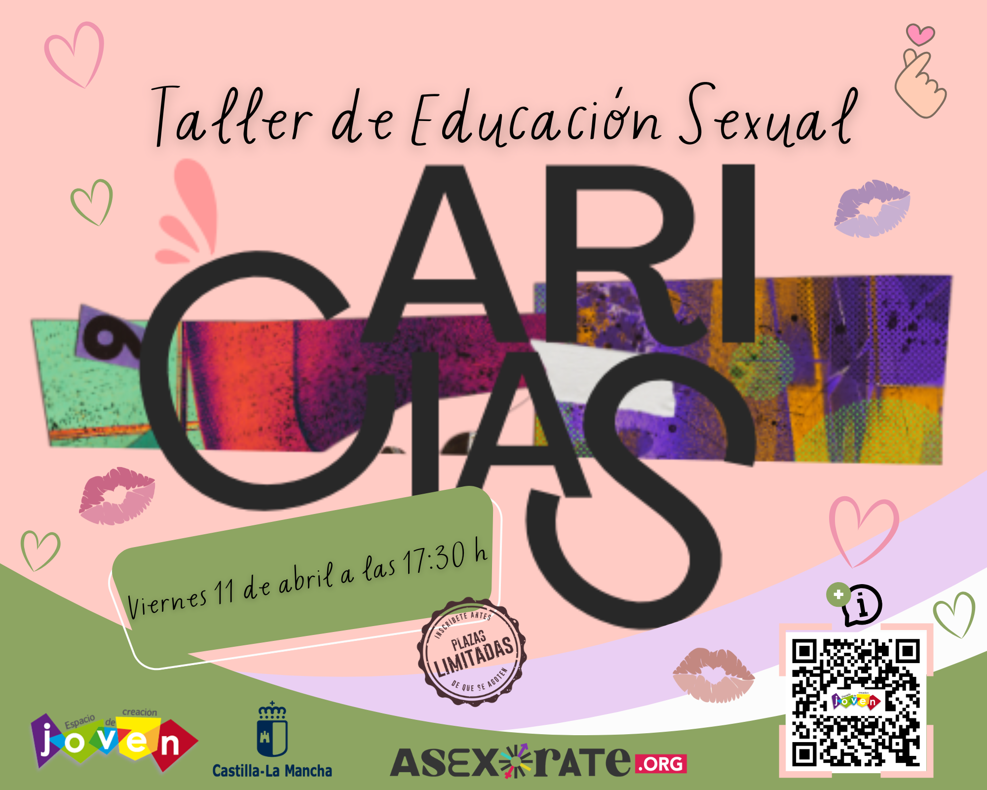 Cartel Taller Caricias Asexorate