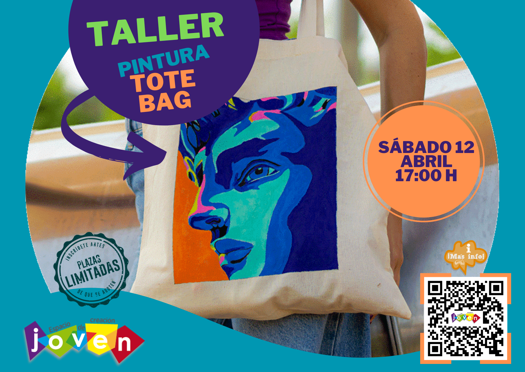 Cartel Taller Pintura Tote Bag