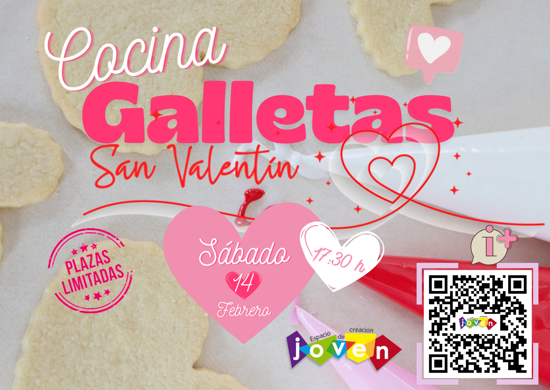 Cocina Galletas San Valentín