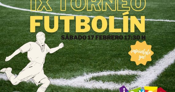 Cartel IX Concurso Futbolín