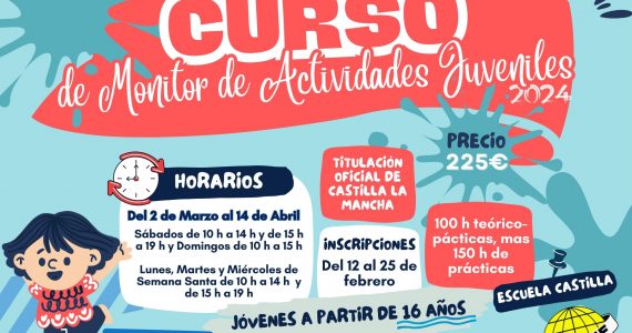 CARTEL CURSO ACTIVIDADES JUVENILES 2024 MODIFICADO