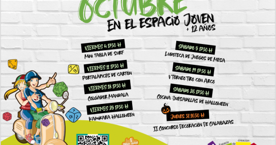 Cartel-Programa Octubre `24 Espacio Joven Marchamalo